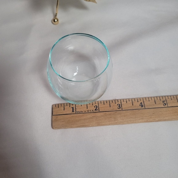 Dept 56 Metal Poinsetta Votive Candle Holder Silver & Gold w/Box - Picture 9 of 11